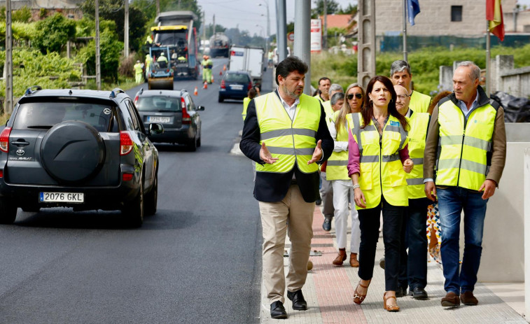 La Xunta refuerza la PO-550 a su paso por Meaño y licita la mejora de la Autovía do Barbanza