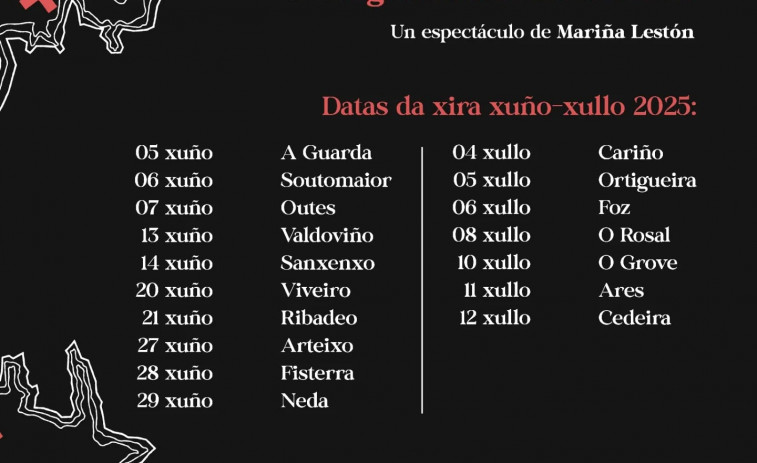 El espectáculo de teatro ‘Costa da Morte, cartografía dun naufraxio’ llega a O Grove el próximo mes
