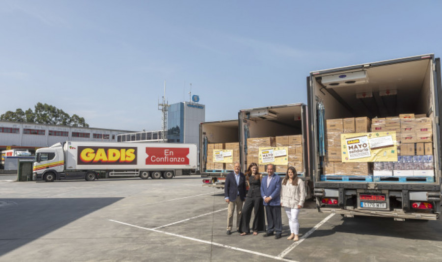 Gadis entrega 14.000 kilos de productos a doce bancos de alimentos