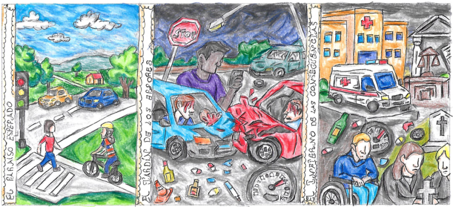 Una alumna de A Florida recoge hoy el premio como ganadora de un concurso de dibujo nacional