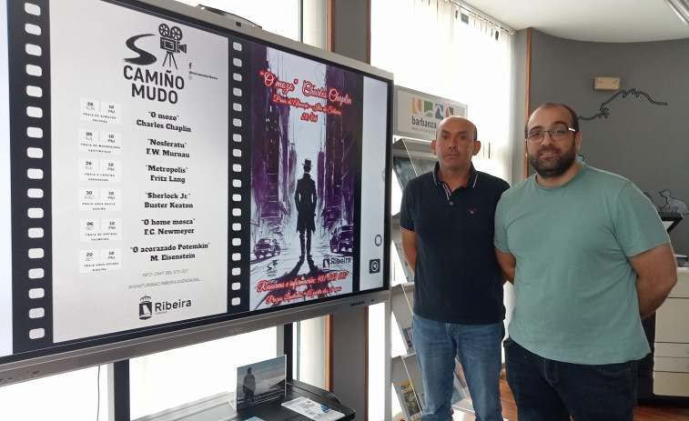 Seis playas de Ribeira acogerán este verano las proyecciones de media docena de grandes clásicos del cine mudo