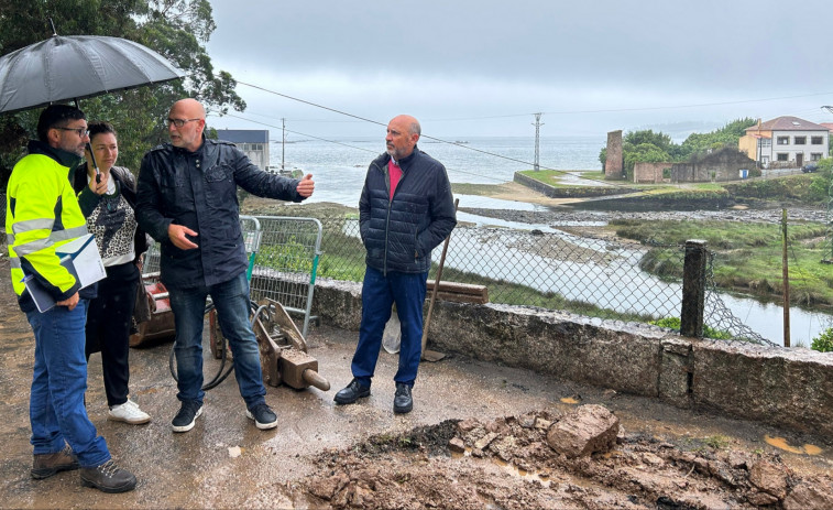 A Pobra ultima las obras de reposición del muro de contención y acondicionamiento del entorno en As Pontes