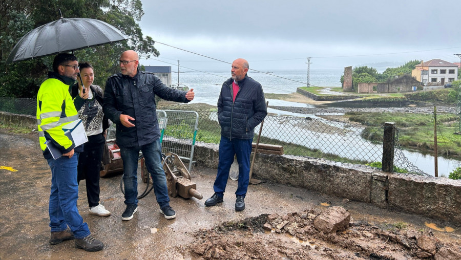 A Pobra ultima las obras de reposición del muro de contención y acondicionamiento del entorno en As Pontes