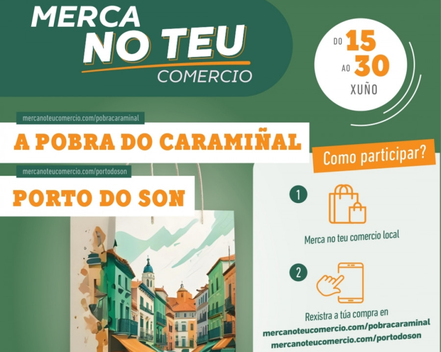 A Pobra, junto a Porto do Son, acoge este domingo el inicio de la campaña "Merca no teu comercio"
