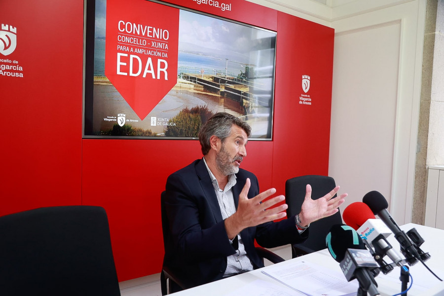 Vilagarcía abonará los seis millones de la obra de la EDAR en diez anualidades