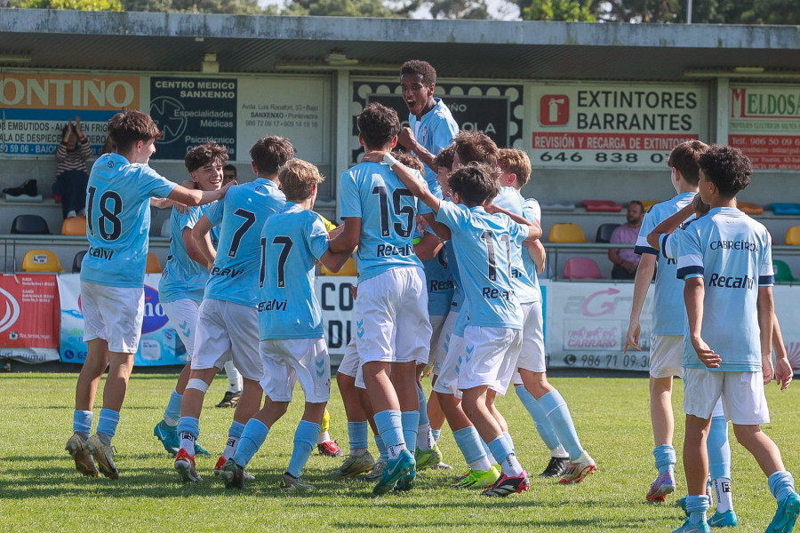 El Celta exhibe el talento de su cantera y gana en Ribadumia