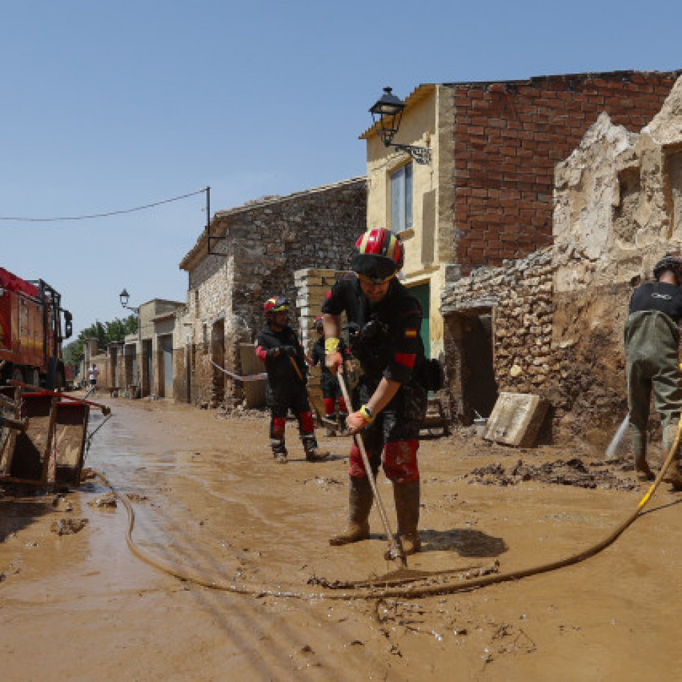 Los vecinos de Aragón tratan de recomponerse de las tormentas y reclaman ayudas
