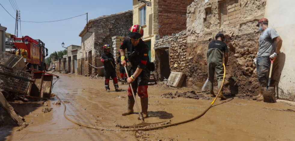 Los vecinos de Aragón tratan de recomponerse de las tormentas y reclaman ayudas