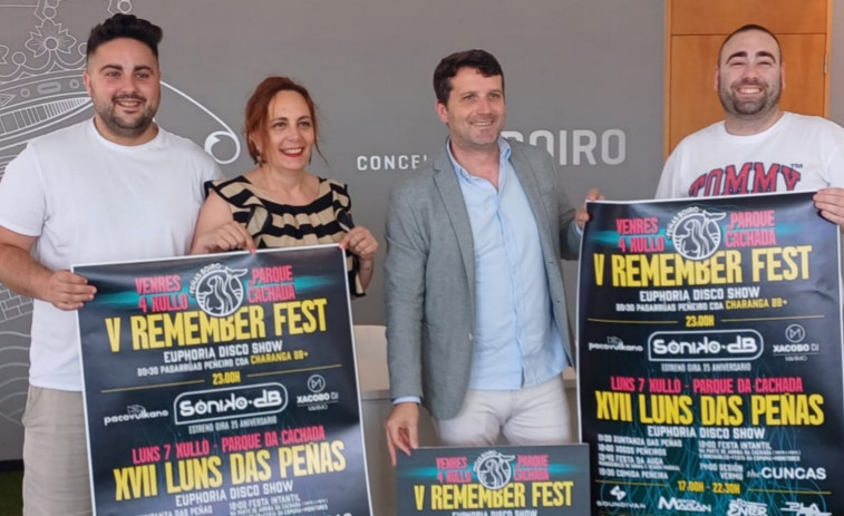 Peñas Boiro organiza la quinta edición del Remember Fest para la primera jornada de las Festas de Verán en la localidad