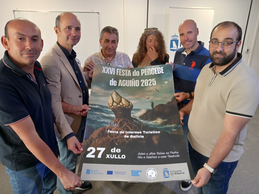 La XXVI Festa do Percebe de Aguiño será el 27 de julio y se pondrá a la venta una tonelada de producto