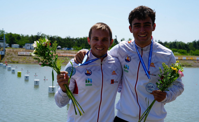 Adrián Sieiro se cuelga la plata europea en C2 500