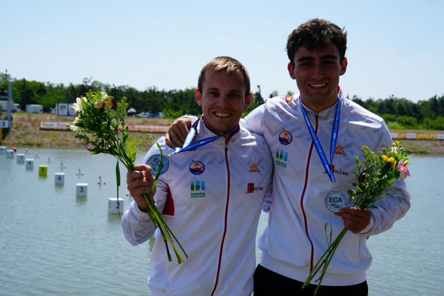 Adrián Sieiro se cuelga la plata europea en C2 500