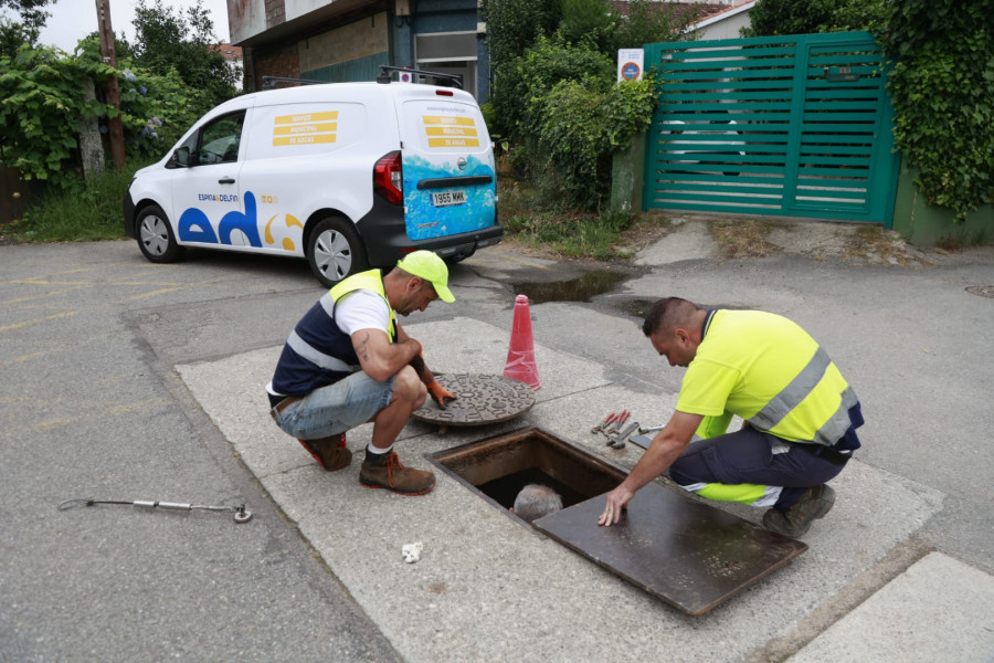 La red de agua de Vilagarcía comienza a recuperar la normalidad tras cinco averías a la vez