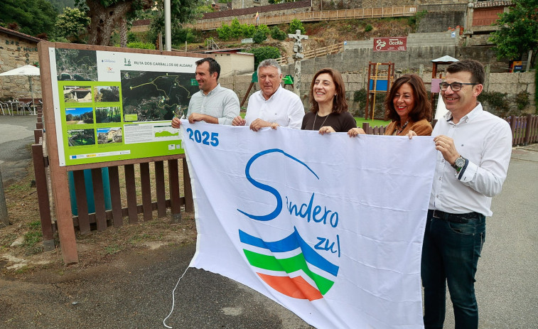 Sanxenxo iza la bandera en la senda de Aldariz y lidera en España