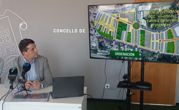 El plan parcial de Barraña que impulsa el Ayuntamiento de Boiro permitirá la construcción de 902 viviendas