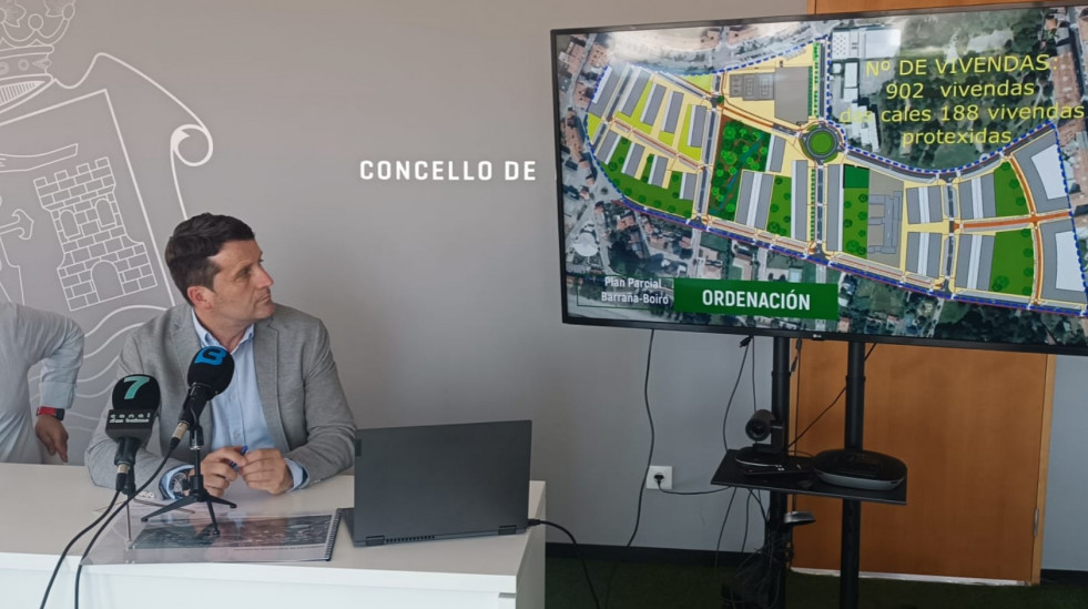 El plan parcial de Barraña que impulsa el Ayuntamiento de Boiro permitirá la construcción de 902 viviendas