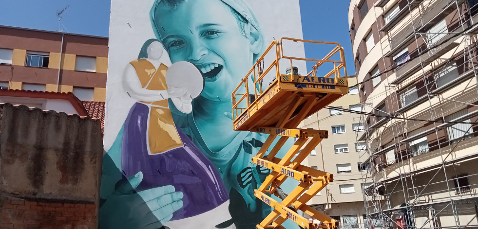 Ribeira pone en marcha el II Festival de Arte Mural “Salmoira”, con homenajes a las cantareiras, a la mujer marinera y a Castelao