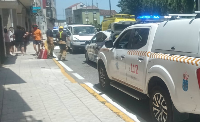 Herida una persona en un atropello en un paso de peatones en pleno casco urbano de A Pobra