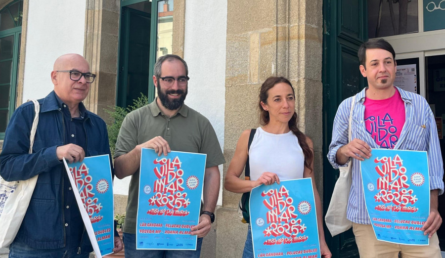 El sexto festival "Viladomar" echa a andar en Rianxo con cuatro intervenciones de arte mural y el respaldo de la Diputación