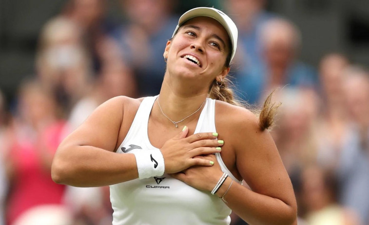 Jéssica Bouzas hace historia al clasificarse por primera vez para octavos de Wimbledon