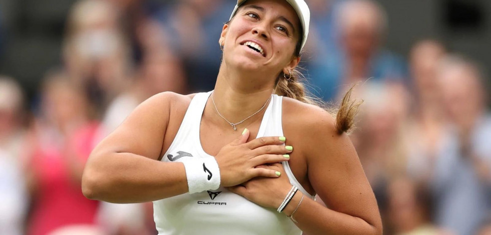Jéssica Bouzas hace historia al clasificarse por primera vez para octavos de Wimbledon