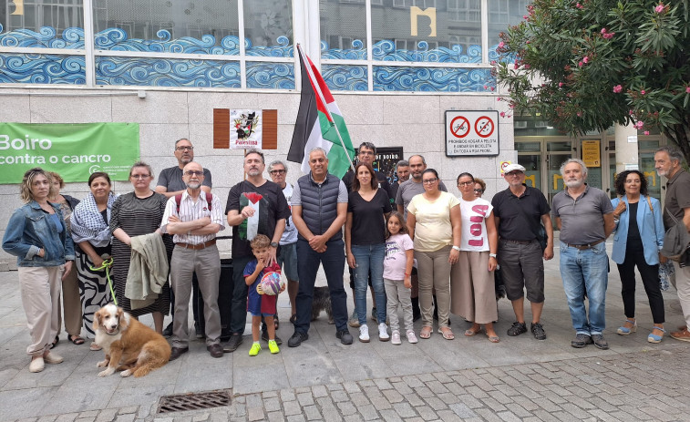 Boiro muestra su solidaridad “sin descanso” con el pueblo palestino a través de una concentración