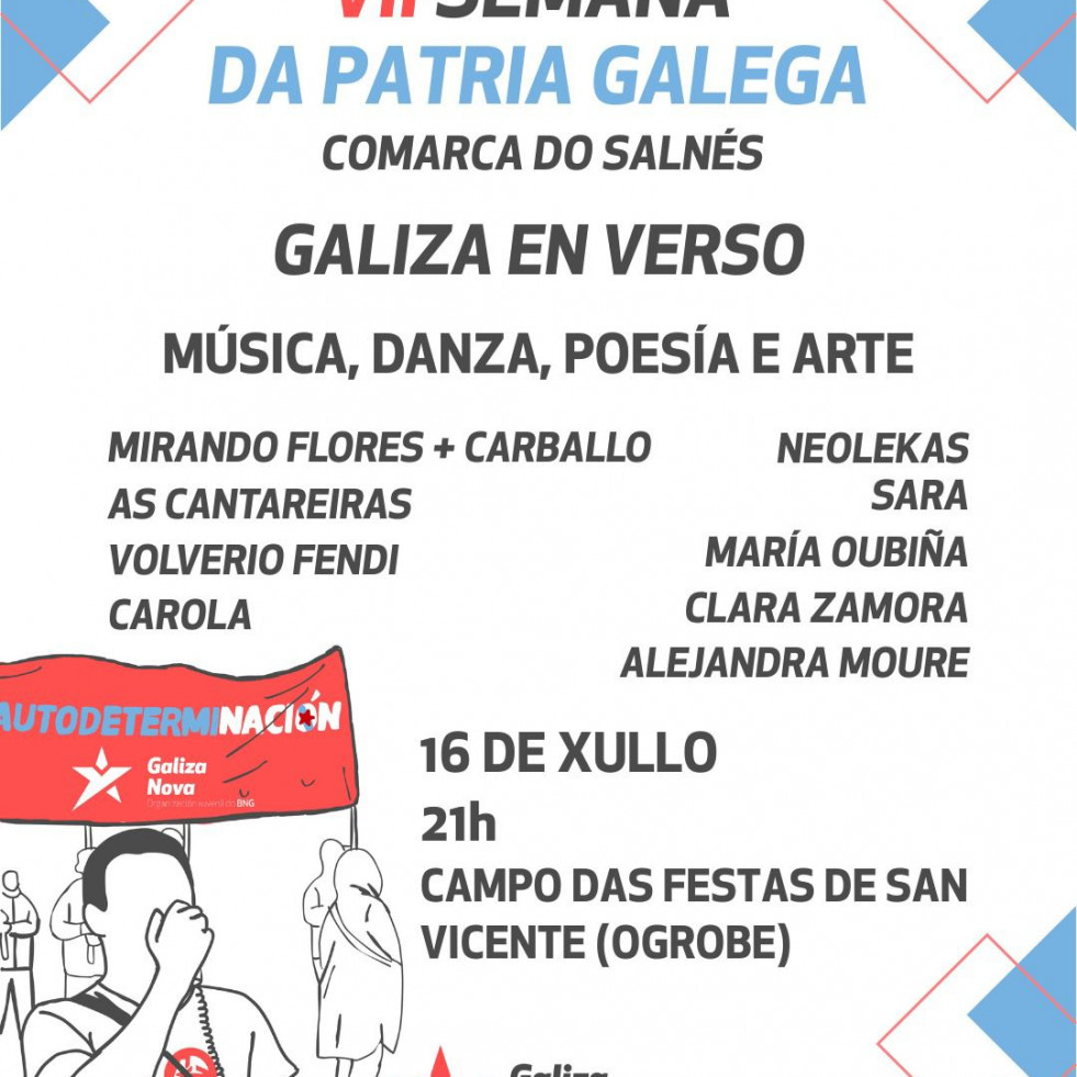 Galiza Nova O Salnés inicia en San Vicente do Grove su programa por el Día de Galicia