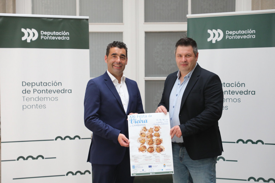 La Diputación muestra su apoyo a la Festa da Vieira, que inicia hoy cuatro jornadas gastronómicas