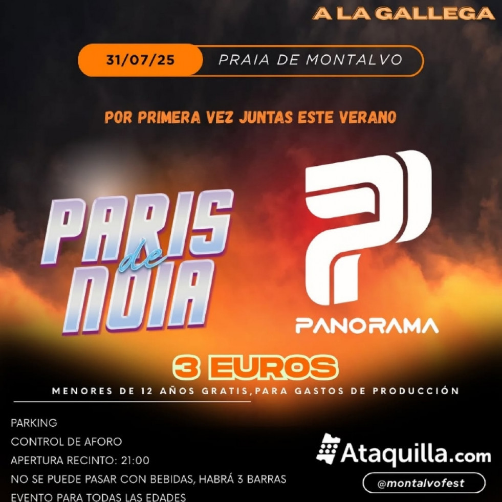 Las orquestas Panorama y París de Noia pisarán Sanxenxo en el marco del Montalvo Fest