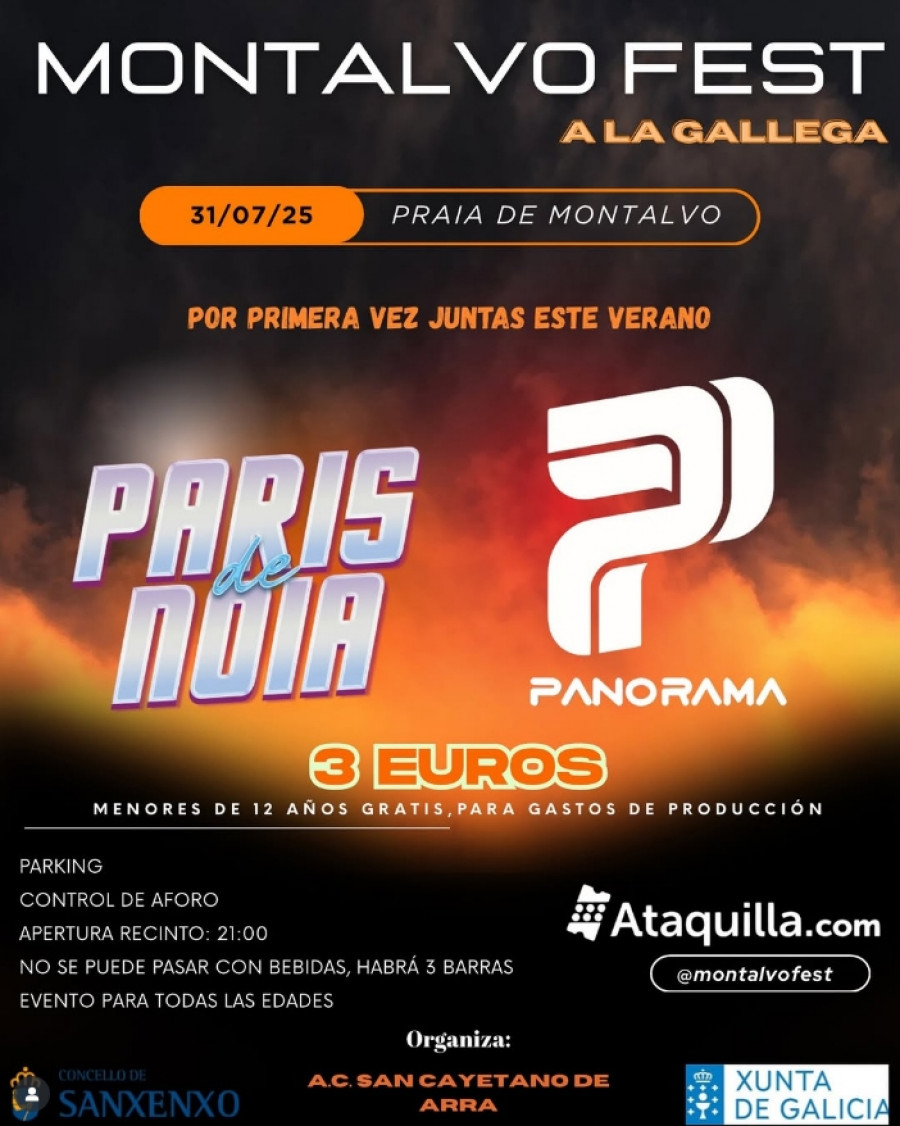 Las orquestas Panorama y París de Noia pisarán Sanxenxo en el marco del Montalvo Fest