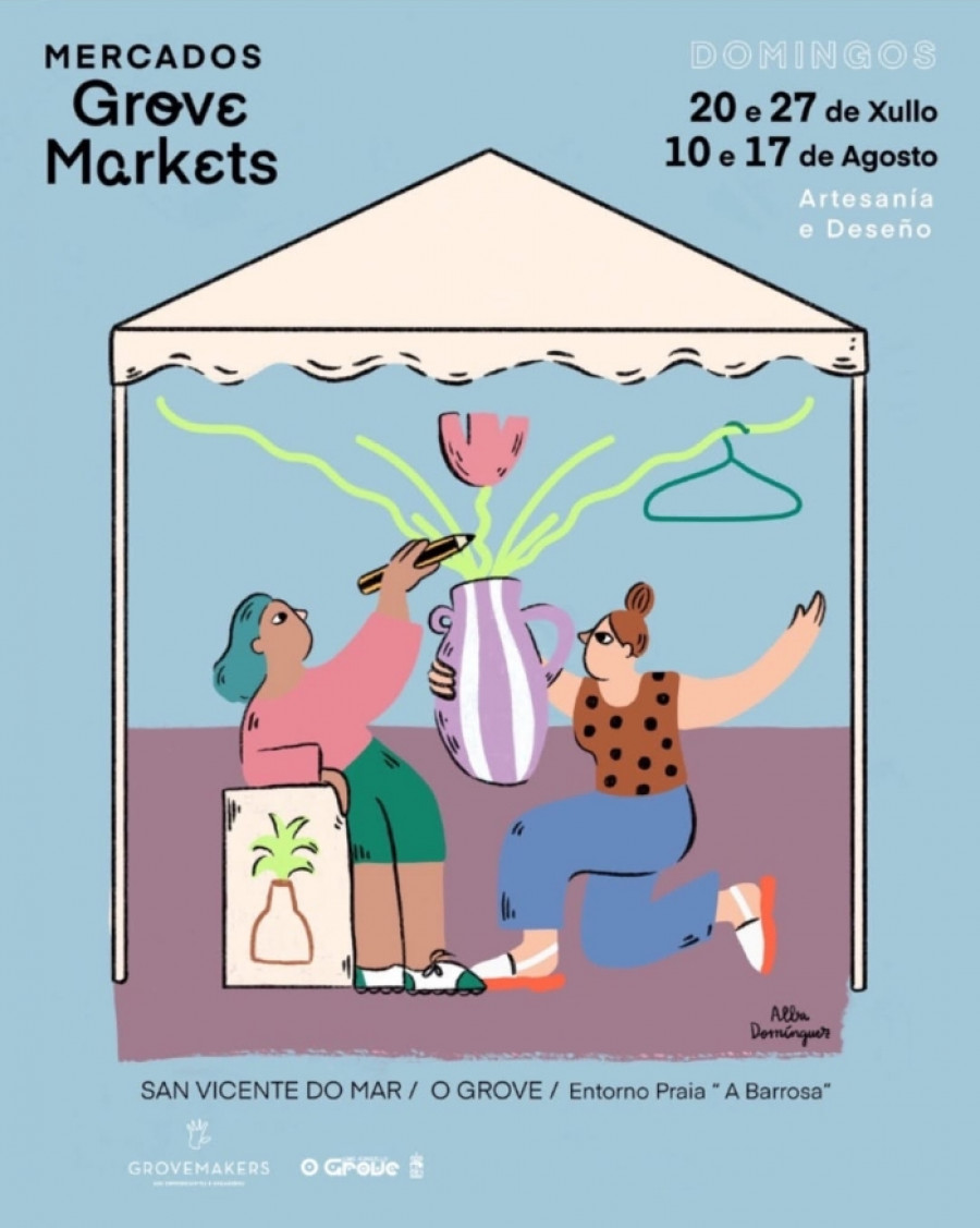 Grovemakers inicia este fin de semana su mercadillo de artesanía y diseño en San Vicente do Mar