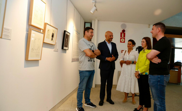 A Illa muestra facsímiles de los dibujos de Castelao