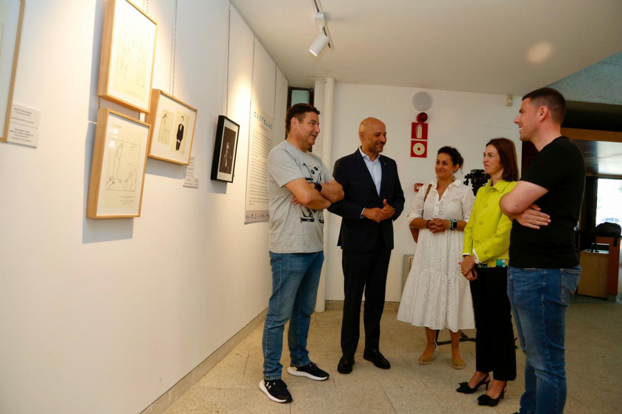 A Illa muestra facsímiles de los dibujos de Castelao