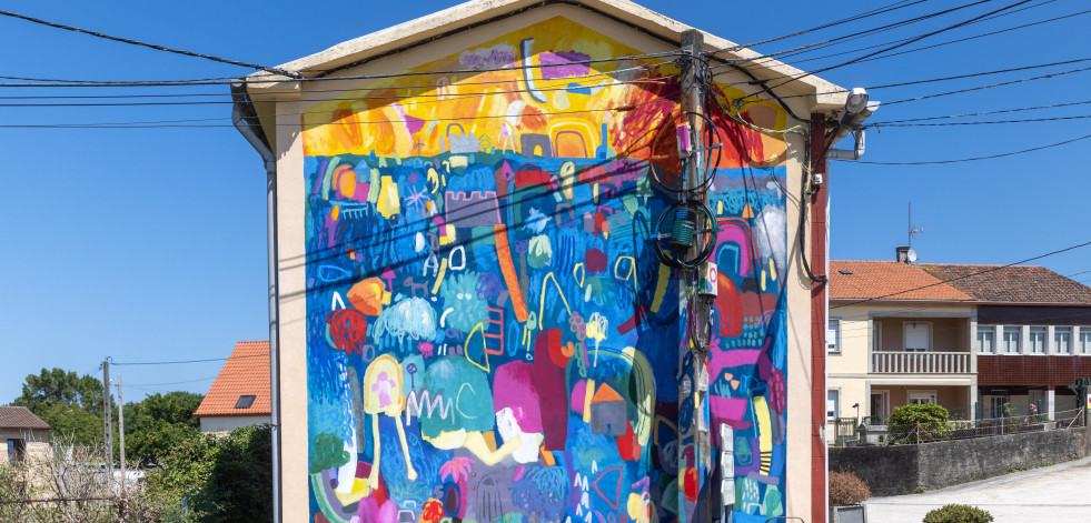 El festival Viladomar transforma Rianxo con cuatro nuevos murales