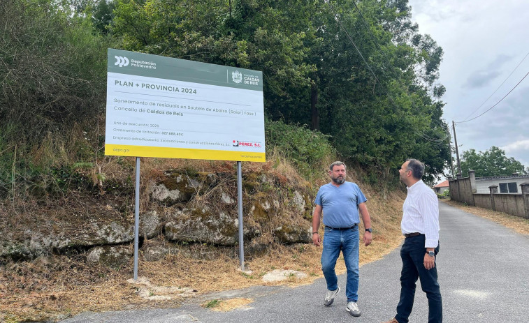 As obras do Concello de Caldas en Soutelo de Abaixo permitirán recoller as residuais e dirixilas á depuradora