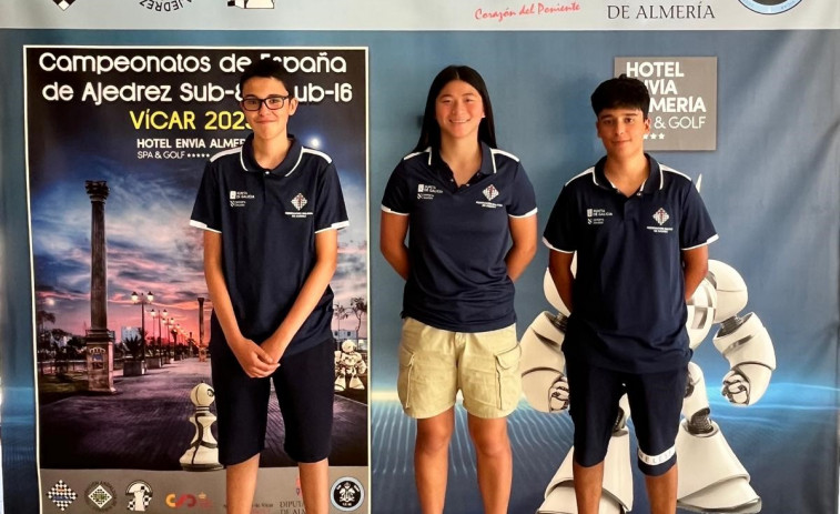 Tres ajedrecistas del CX Fontecarmoa disputan el Campeonato de España Sub 16 en Almería