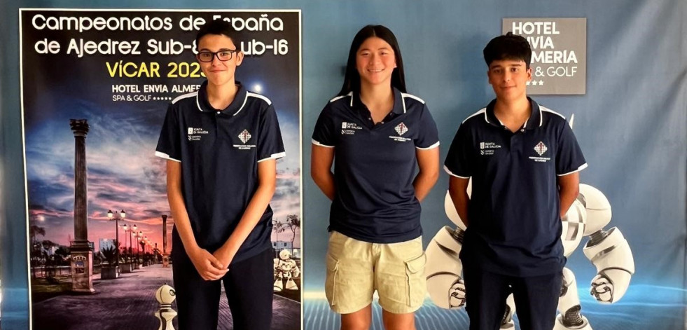 Tres ajedrecistas del CX Fontecarmoa disputan el Campeonato de España Sub 16 en Almería