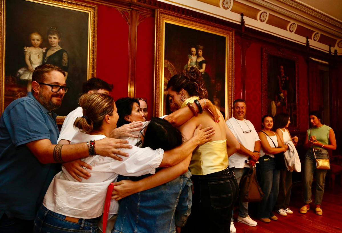 Irene Noya con familia