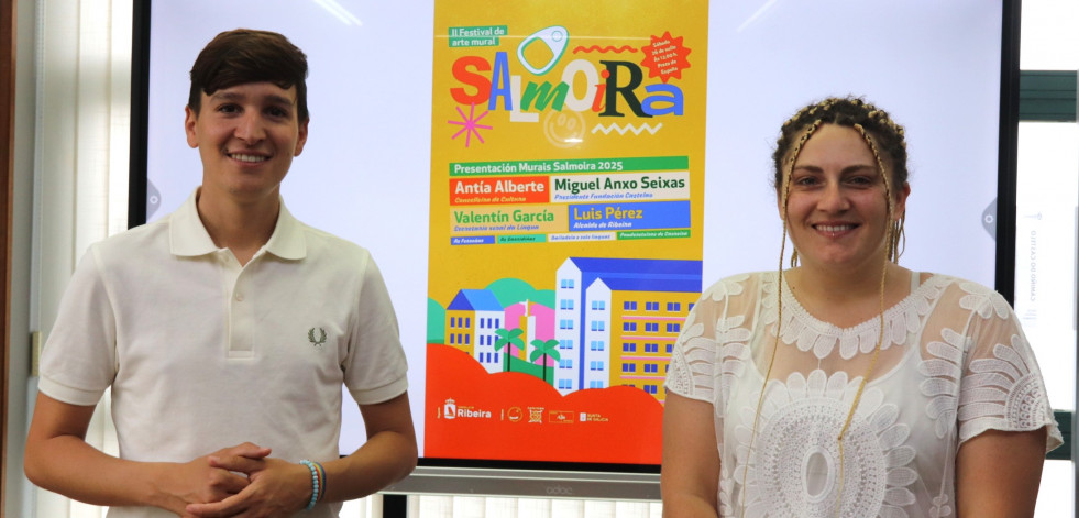 El Festival Salmoira pintará su broche de oro el 26 de julio con un acto de presentación de los murales