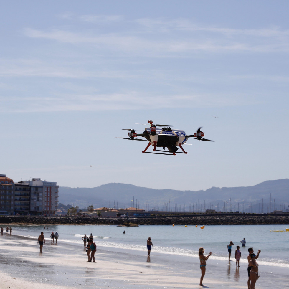 La playa de Silgar acogerá un espectáculo con más de 200 drones por el 40 aniversario de la TVG