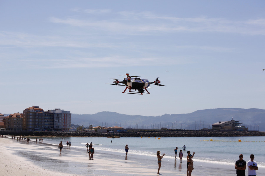 La playa de Silgar acogerá un espectáculo con más de 200 drones por el 40 aniversario de la TVG