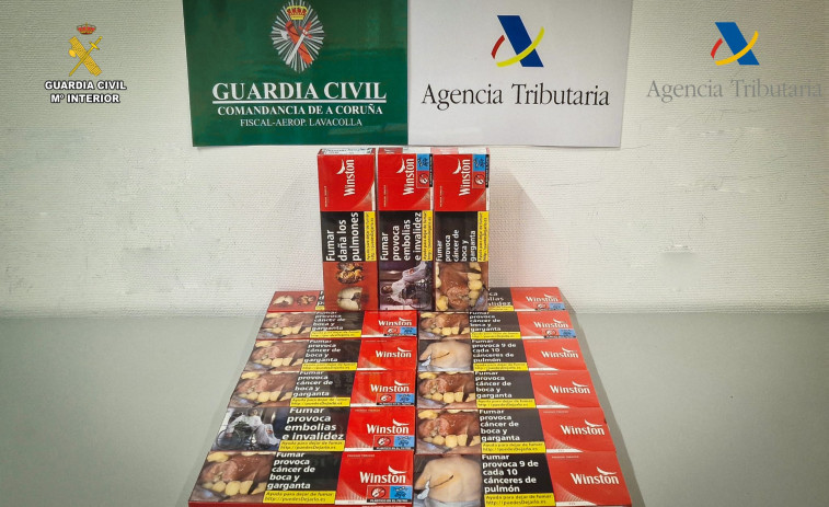Interveñen en Santiago 150 caixas de tabaco con destino a Boiro que superaban o máximo permitido