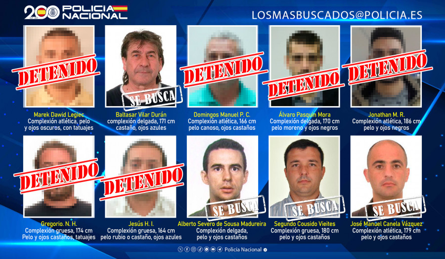 Dos de los cuatro fugitivos más buscados de España son de Cambados: el cura Segundo Cousido y el narco Saro