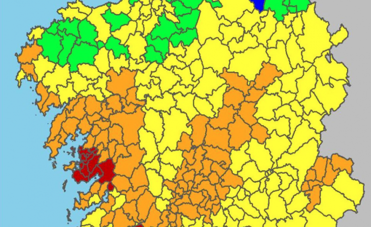 Alerta por riesgo extremo de incendio forestal en la zona de Arousa