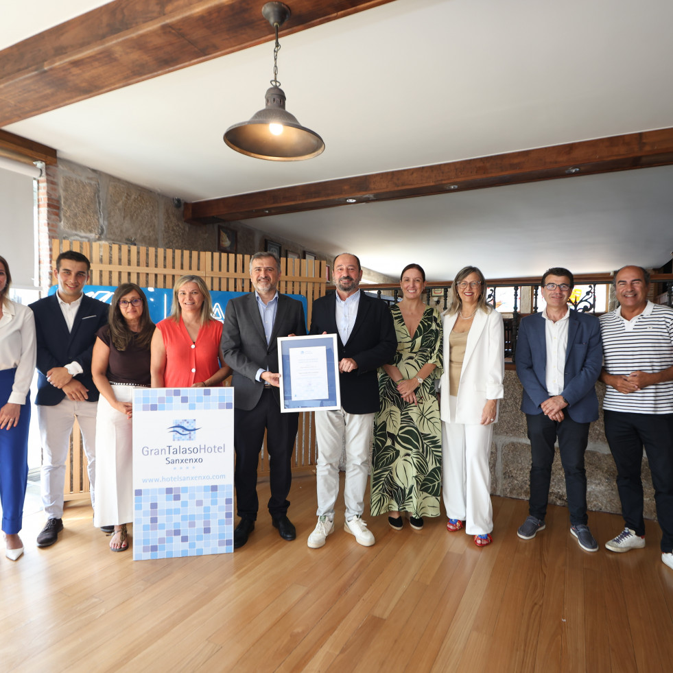 El Gran Talaso Hotel Sanxenxo recibe el reconocimiento Galicia Calidade de la Xunta