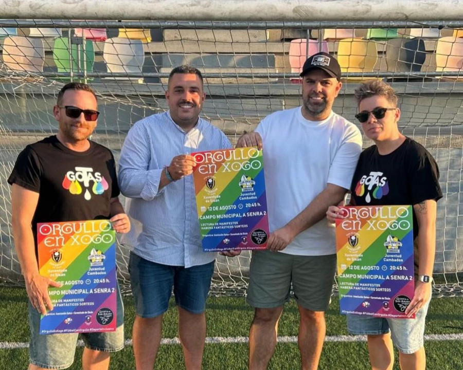 Xuventude Sisán y Juvnetud Cambados se medirán en el “Orgullo en Xogo” contra la homofobia