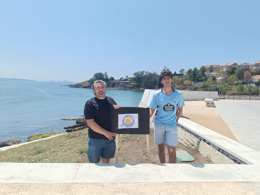 El BNG de Sanxenxo incluye en su campaña de Banderas Negras la nueva obra hecha en A Peixeira