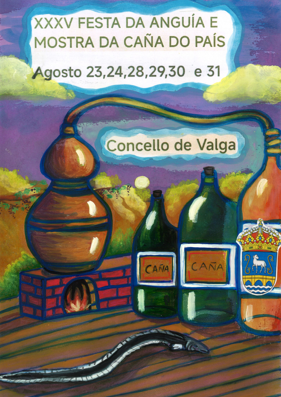 Una escurridiza anguila gana el concurso de carteles y protagoniza el póster de las fiestas