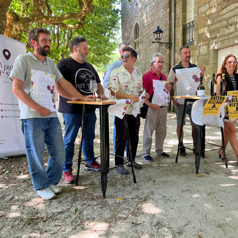 Arranca el II Boviño Wine Fest con una cata en la cetárea Ángel Mar, una visita teatralizada y una degustación de mariscos