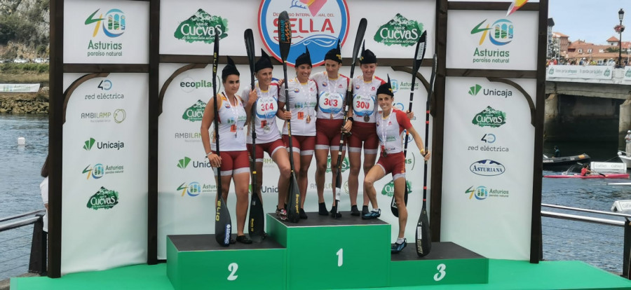 Los palistas del Breogán triunfan en el Descenso del Sella